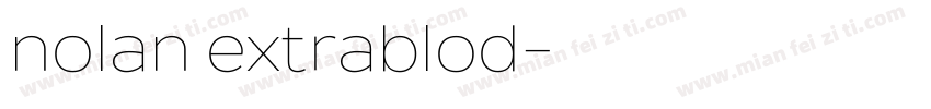 nolan extrablod字体转换